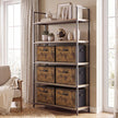 Opbergbox - Opvouwbaar met Handgrepen - Set van 3 - Bruin - 50 x 30 x 30 cm