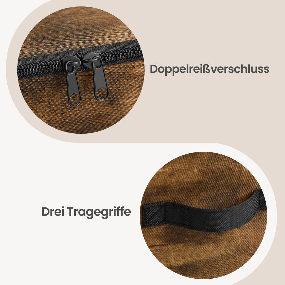 Opbergdozen - Set van 6 - Met Deksel - 40 x 30 cm - Zwart