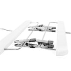 Broekhangers – Verstelbaar – Set van 8 – Wit