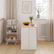 Rund – fällbord, balkongbord, fällbart trädgårdsbord för 4‑7 personer vitt – 163 x 80 x 75 cm