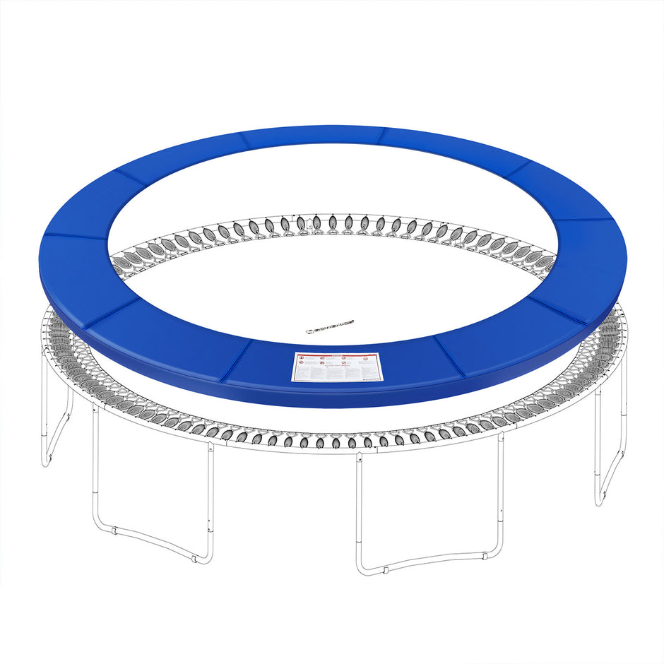 Randafdekking voor trampoline – Ø 366 cm – groen en zwart