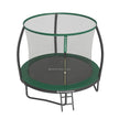 Tuintrampoline - 244 cm - Met Veiligheidsnet - Ladder - Zwart-Donkergroen