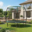 Tuintrampoline - 244 cm - Met Veiligheidsnet - Ladder - Zwart-Donkergroen
