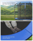 Trampoline – met veiligheidsnet – zwart-blauw