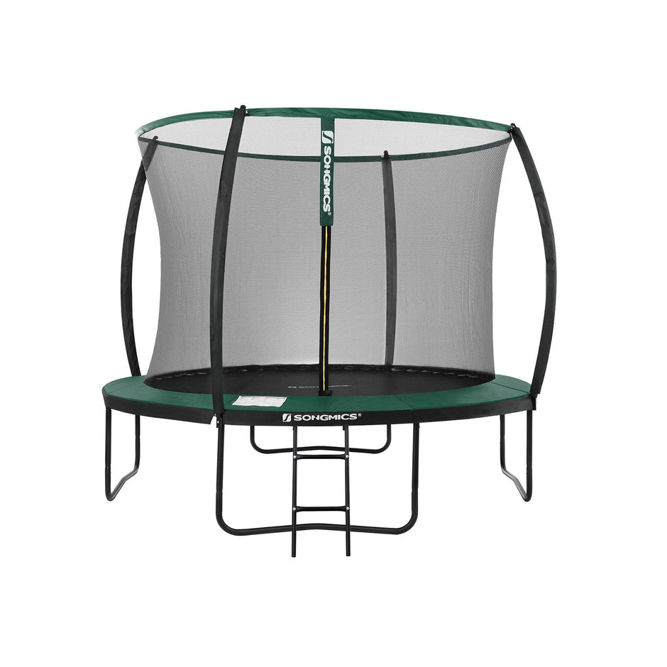 Tuintrampoline – Ø 305 cm – Veiligheidsnet – Zwart-Blauw