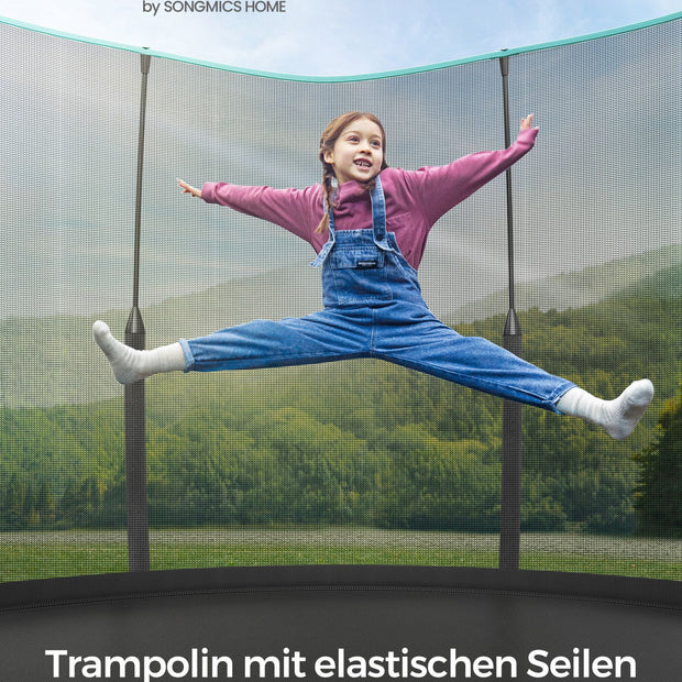 Trampoline veiligheidsnet met ritssluiting Ø 305 cm zeeblauw