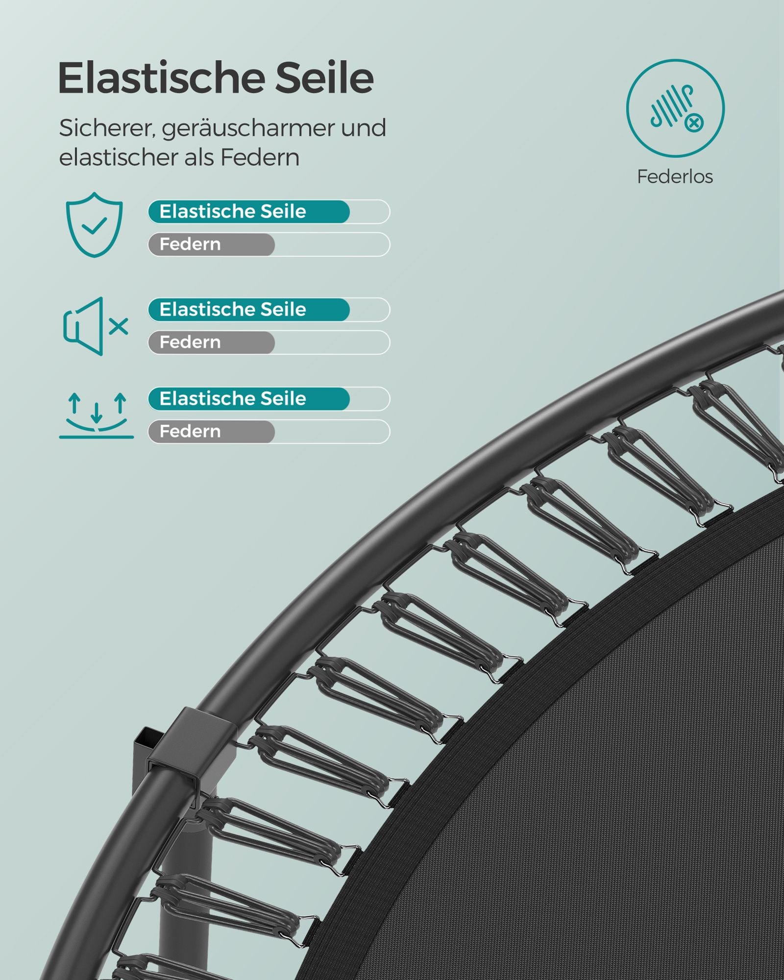 Trampoline veiligheidsnet – met ritssluiting – Ø 305 cm