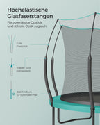 Trampoline veiligheidsnet – met ritssluiting – Ø 305 cm