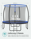 Tuintrampoline – Ø 305 cm – Veiligheidsnet – Zwart-Blauw