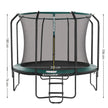 Trampoline – met veiligheidsnet – Ø 305 cm – groen