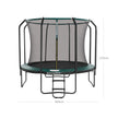 Trampoline – Met veiligheidsnet en ladder – Zwart-donkergroen