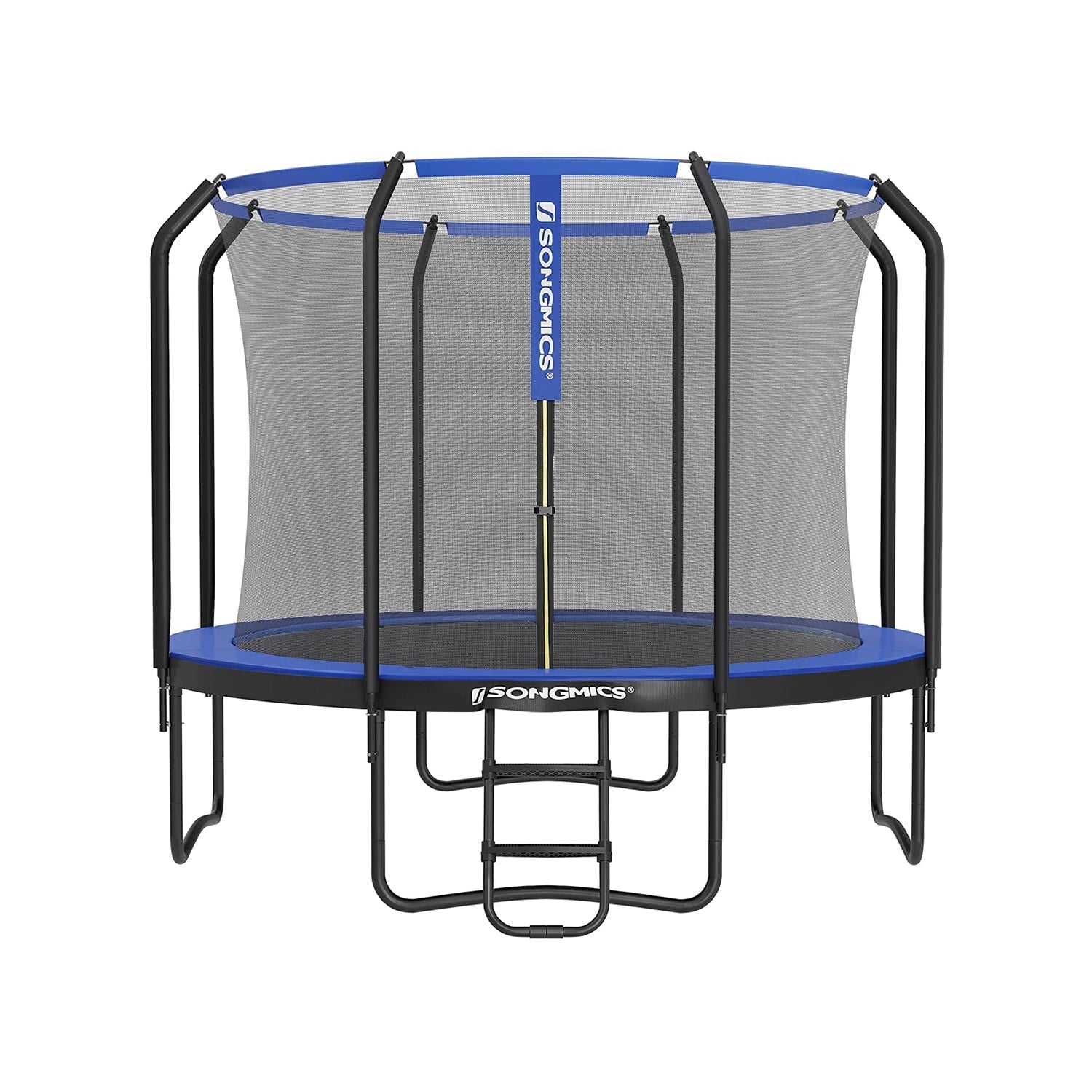 Trampoline – Met veiligheidsnet en ladder – Zwart-donkergroen