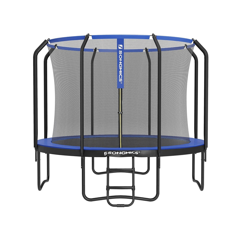 Trampoline – Met veiligheidsnet en ladder – Zwart-donkergroen