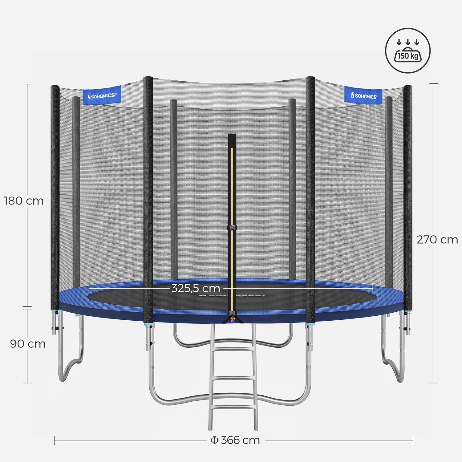 Trampoline – Ø 366 cm