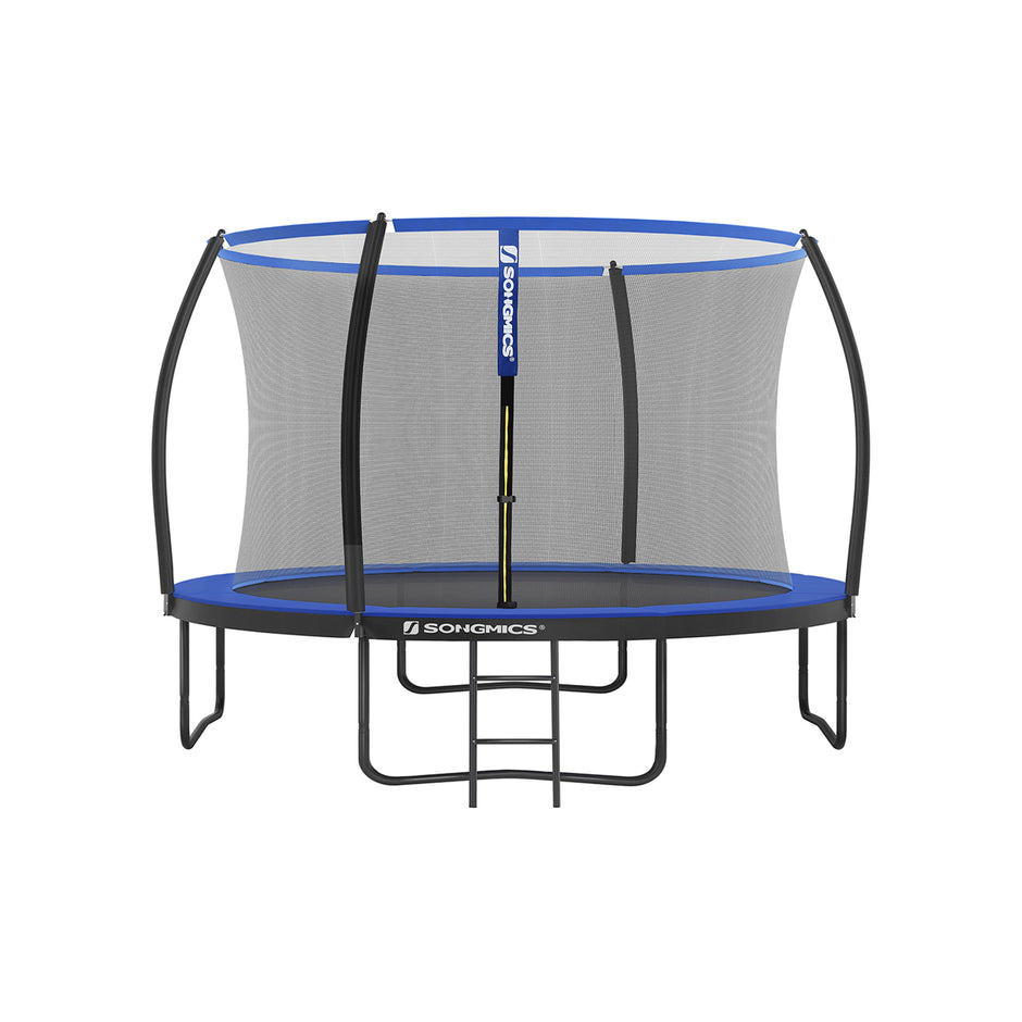 Tuintrampoline – met veiligheidsnet – Ø 366 cm – Zwart-Blauw