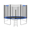 Trampoline – Veiligheidsnet en ladder – Zwart en blauw