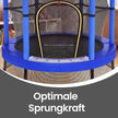 Kindertrampoline - 174 cm - Veiligheidsnet - Randbescherming - Blauw