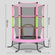 Kindertrampoline - 174 cm - Veiligheidsnet - Randbescherming - Roze