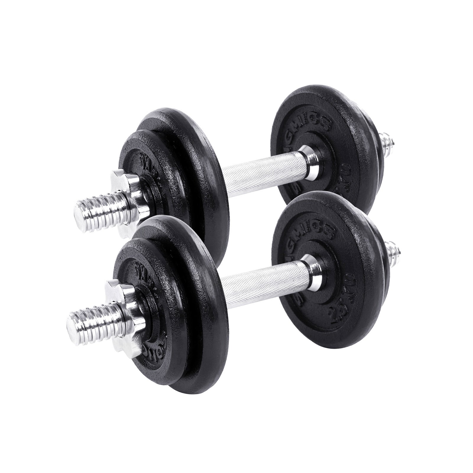 Halterset - Verstelbare dumbbell- en barbellset - Fitness halterset - Met halterstang