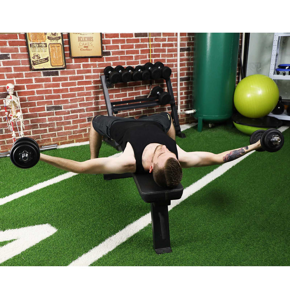 Halterset – Verstelbaar gewicht – Zilver/Zwart