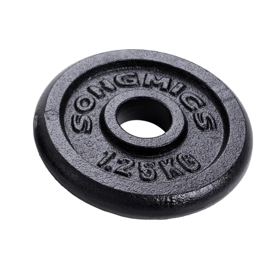 Halterset – Verstelbaar gewicht – Zilver/Zwart