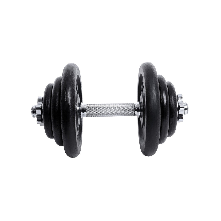 Halters – Gietijzeren dumbbells – Set van 2 – Zwart