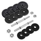 Halters - Gietijzeren dumbbells - Set van 2 - Totaal 40 kg
