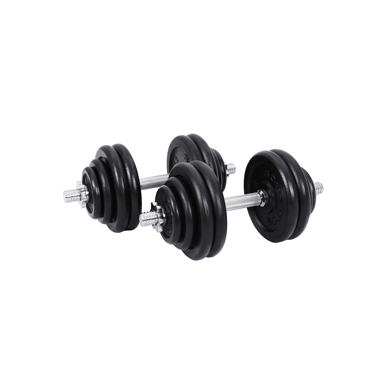 Halterset – Verstelbaar – 60 kg – Zwart