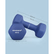 Halterset – Ergonomische grip – 2 x 5 kg – Blauw