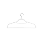 Kledinghangers - Fluweel - Set van 20 - 0,6 cm dik - Wit