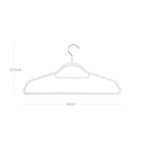Kledinghangers - Fluweel - Set van 20 - 0,6 cm dik - Wit