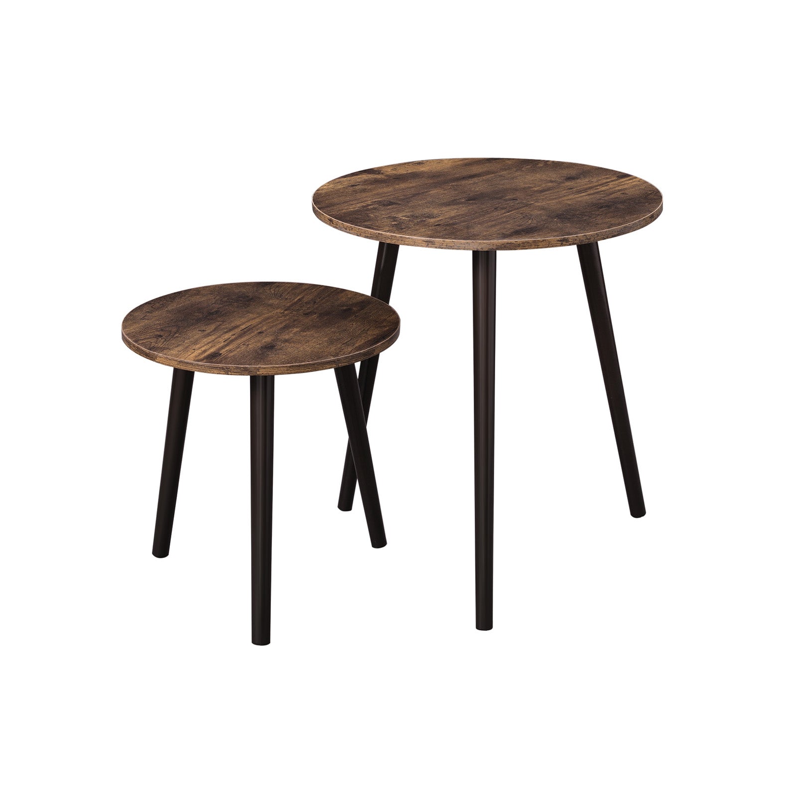 Bijzettafels - Set van 2 - Rond - Wit
