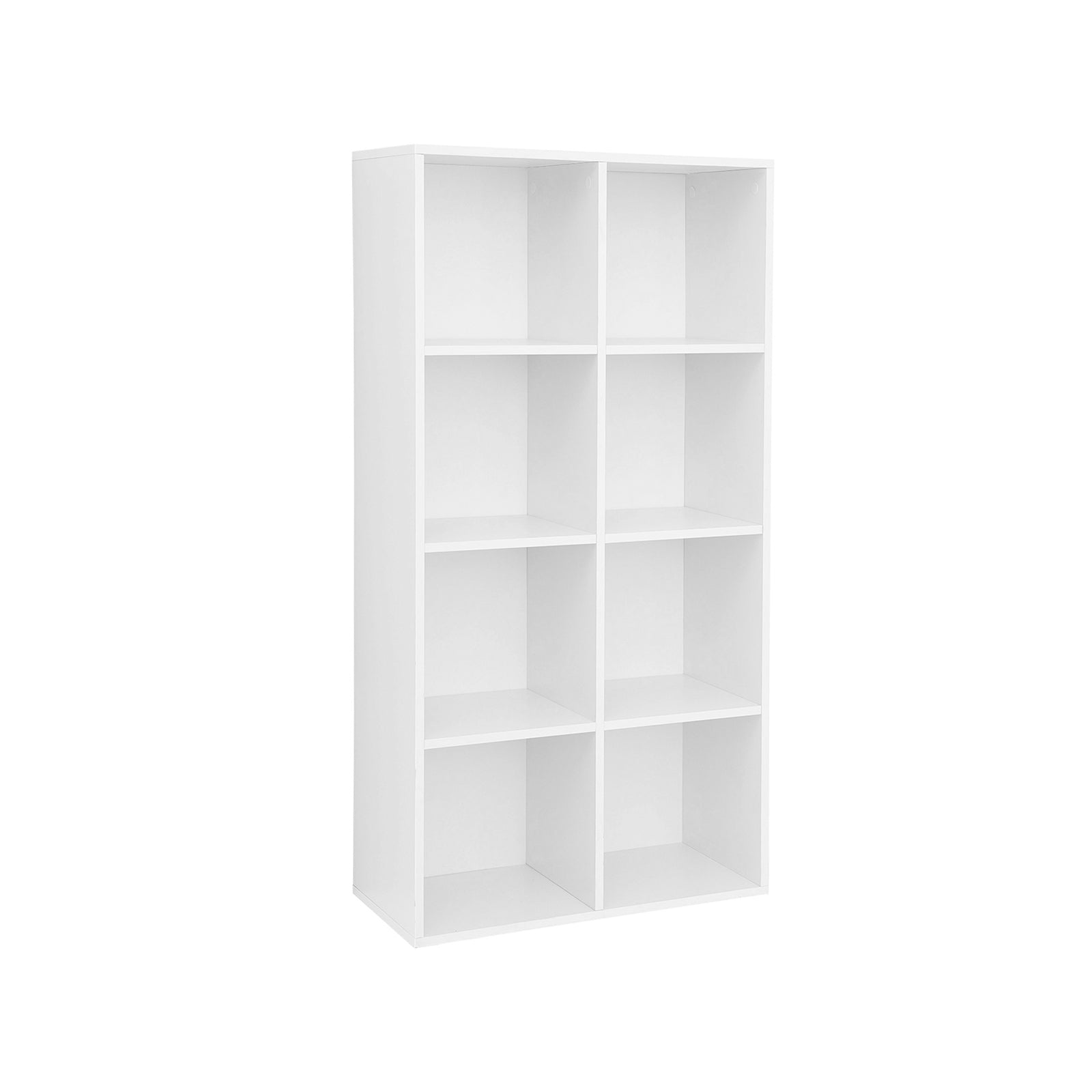 Boekenkast met 8 open vakken – Eikenhouten afwerking – 65,5 x 30 x 129,5 cm – Met kantelbeveiliging