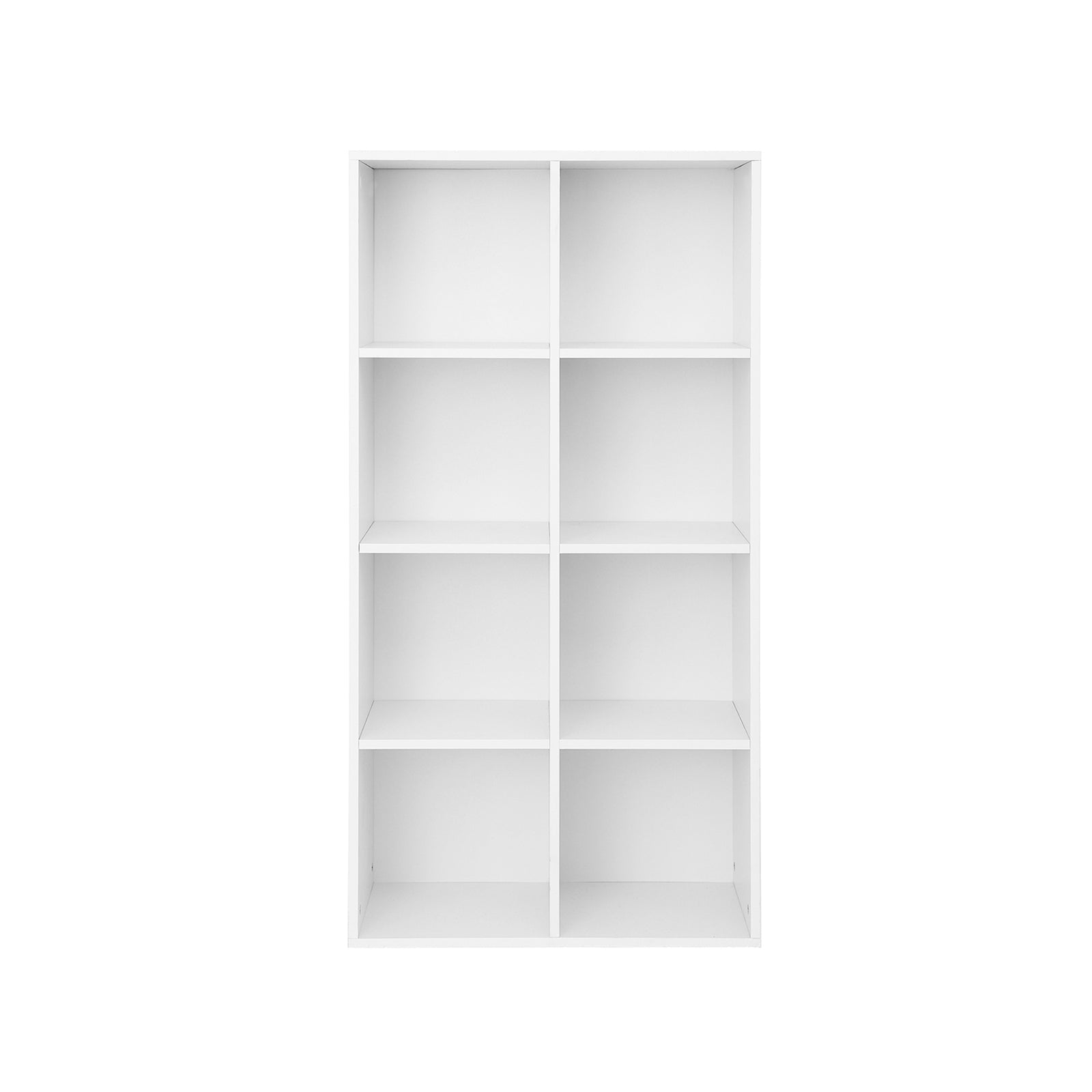 Boekenkast met 8 open vakken – Eikenhouten afwerking – 65,5 x 30 x 129,5 cm – Met kantelbeveiliging