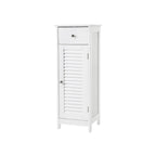 Badkamerkast – smal – met louvredeur – wit