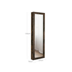 Sieradenkast - Hangende spiegelkast - Wandkast - Vintage bruin