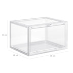 Schoenendoos - Set van 3 - Stapelbare organizers - Transparante deur - Plastic