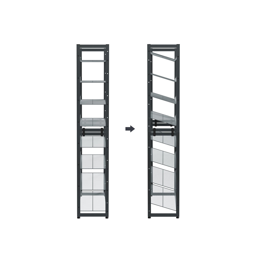 Schoenenrek - 8 niveaus - Stapelbare schoenenopberger - 2 x 4 niveaus