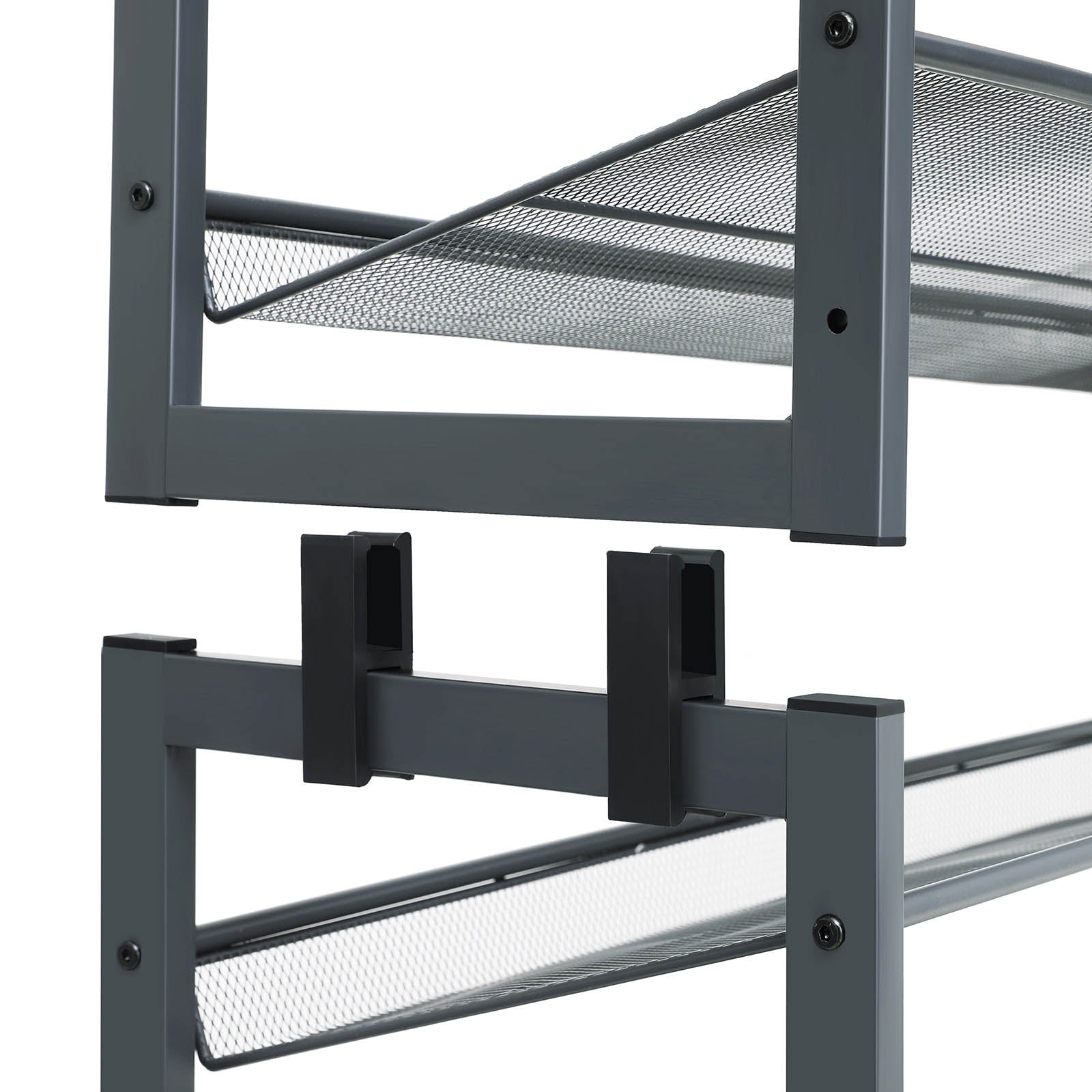 Schoenenrek - 8 niveaus - Stapelbare schoenenopberger - 2 x 4 niveaus
