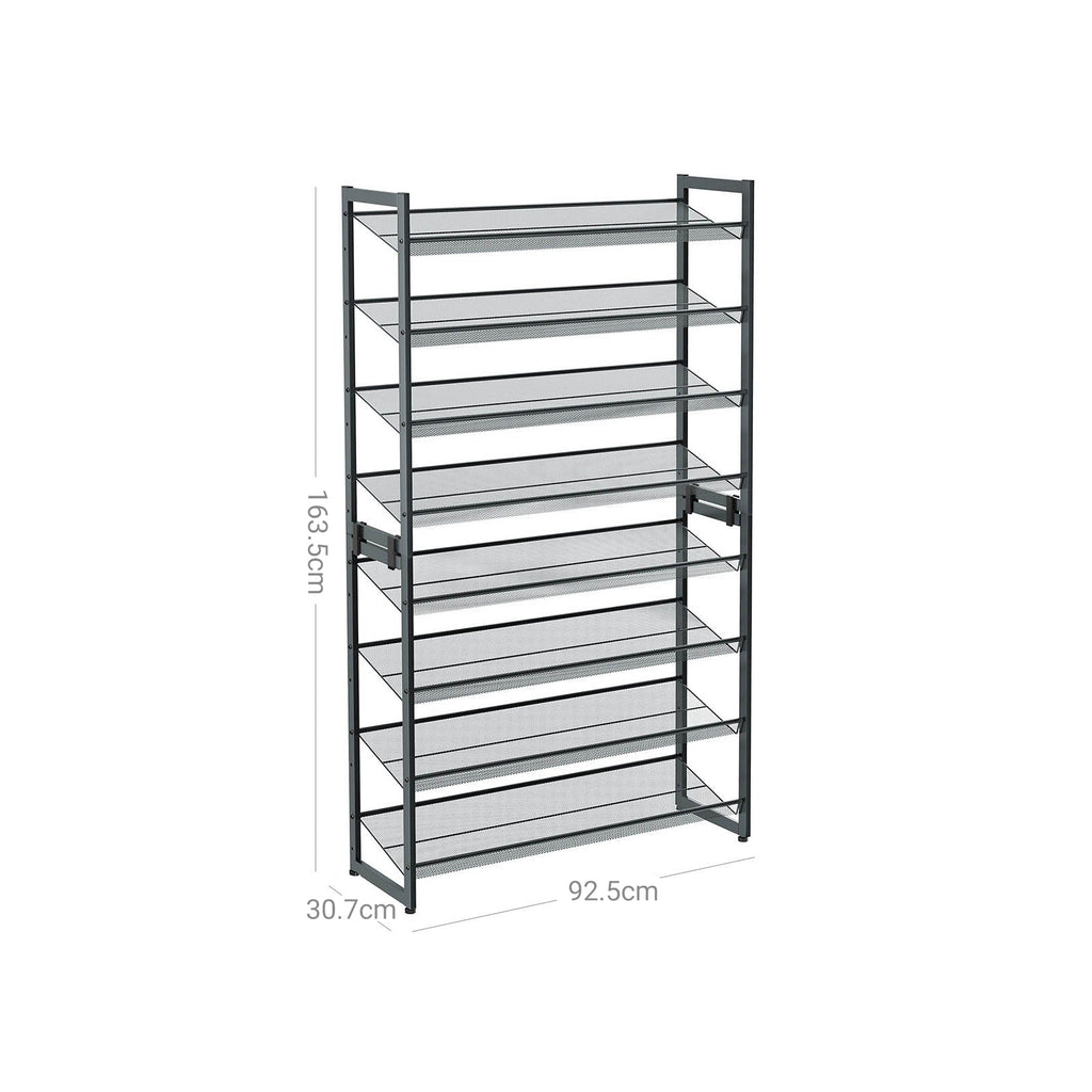 Schoenenrek - 8 niveaus - Stapelbare schoenenopberger - 2 x 4 niveaus