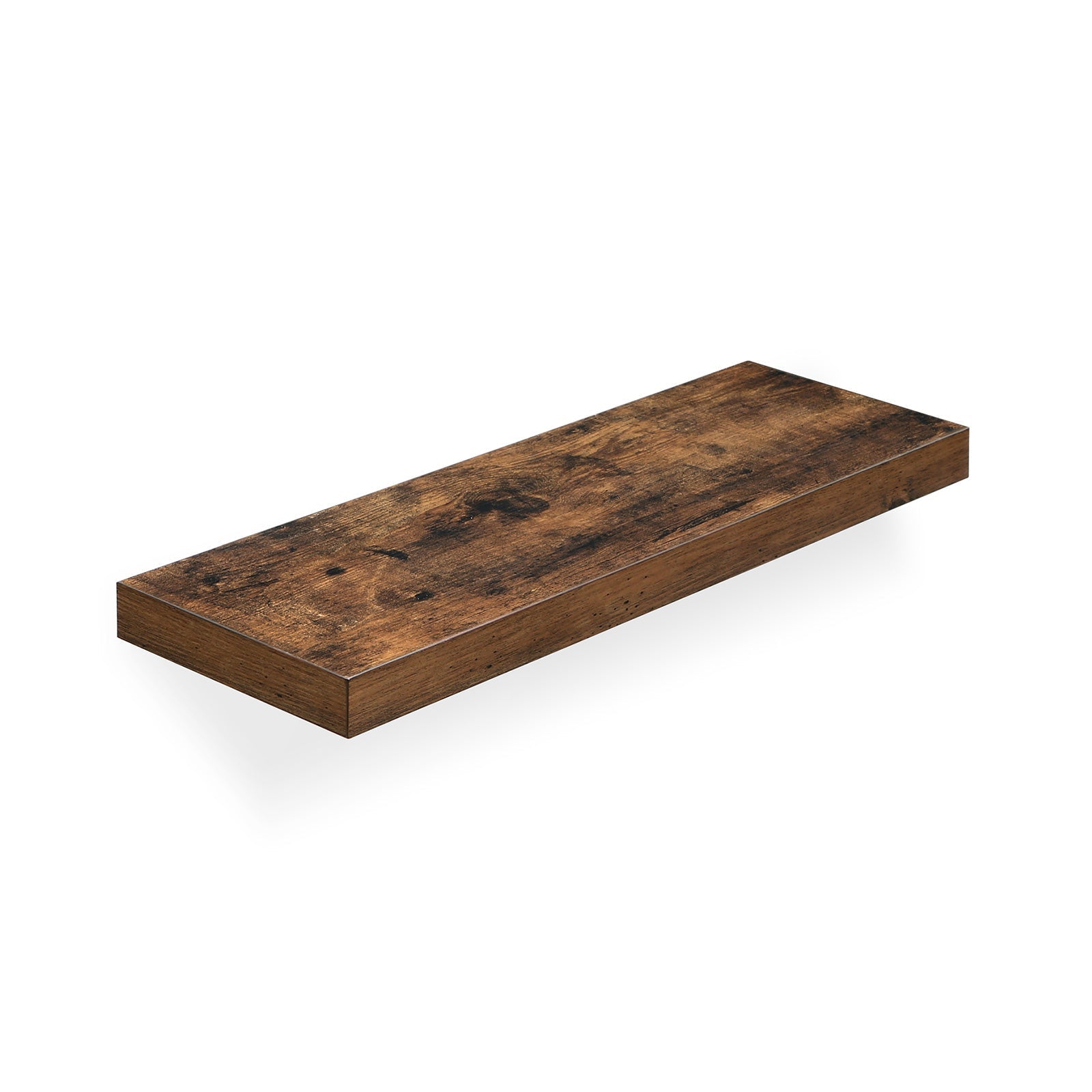 Zwevende plank – rustiek ontwerp – 60 x 20 x 3,8 cm – bruin