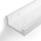 Zwevende planken – set van 2 – glanzend wit