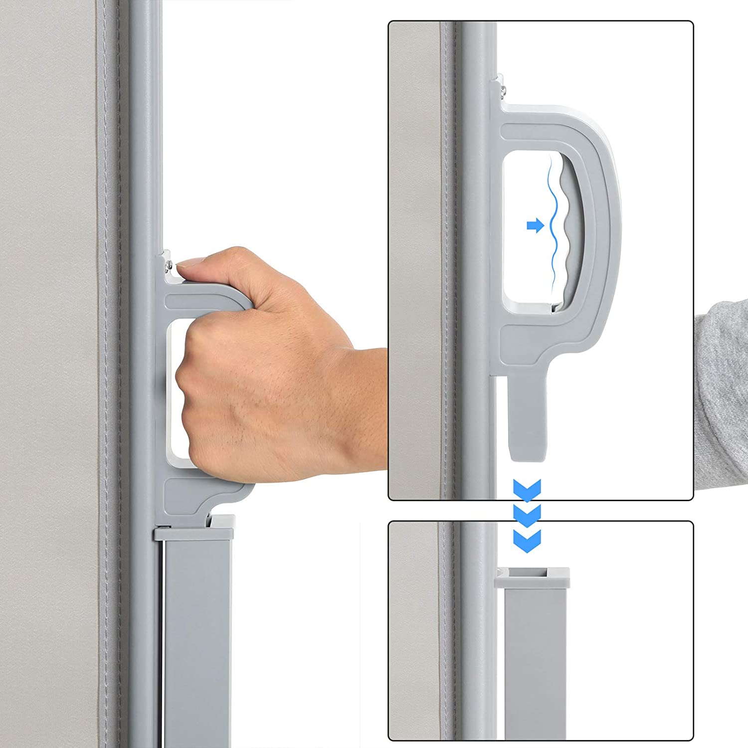 Zijluifel – Perfect voor balkon – Grijs en wit