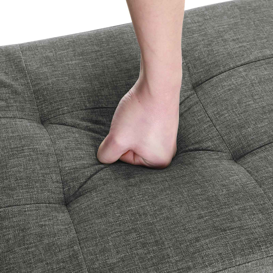 Kist – Met houten poten – Donkergrijs