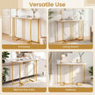 Smal – konsolbord, hallbord med geometrisk metallram och vattentätt toppskiva – 110 x 30 x 91 cm