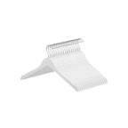 Kleerhangers - Massief houten hangers - Set van 20 - Met inkepingen - Wit