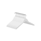 Kleerhangers - Massief houten hangers - Set van 20 - Met inkepingen - Wit