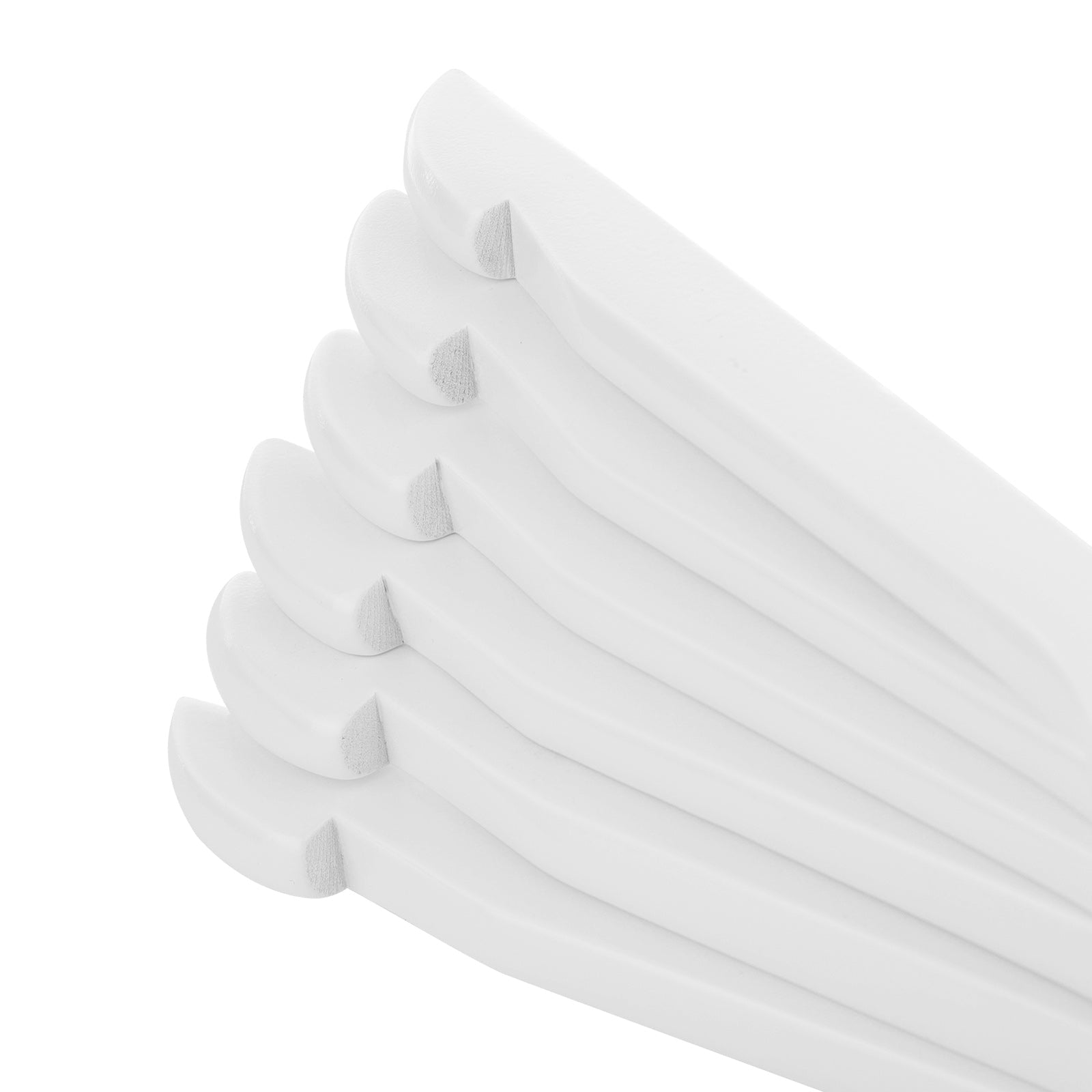 Kleerhangers - Massief houten hangers - Set van 20 - Met inkepingen - Wit