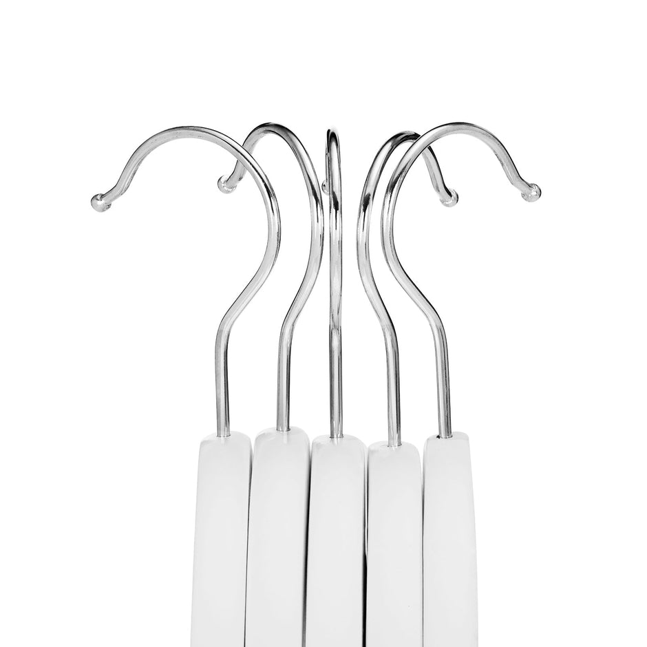 Kleerhangers – Met inkepingen – Set van 20 – Wit
