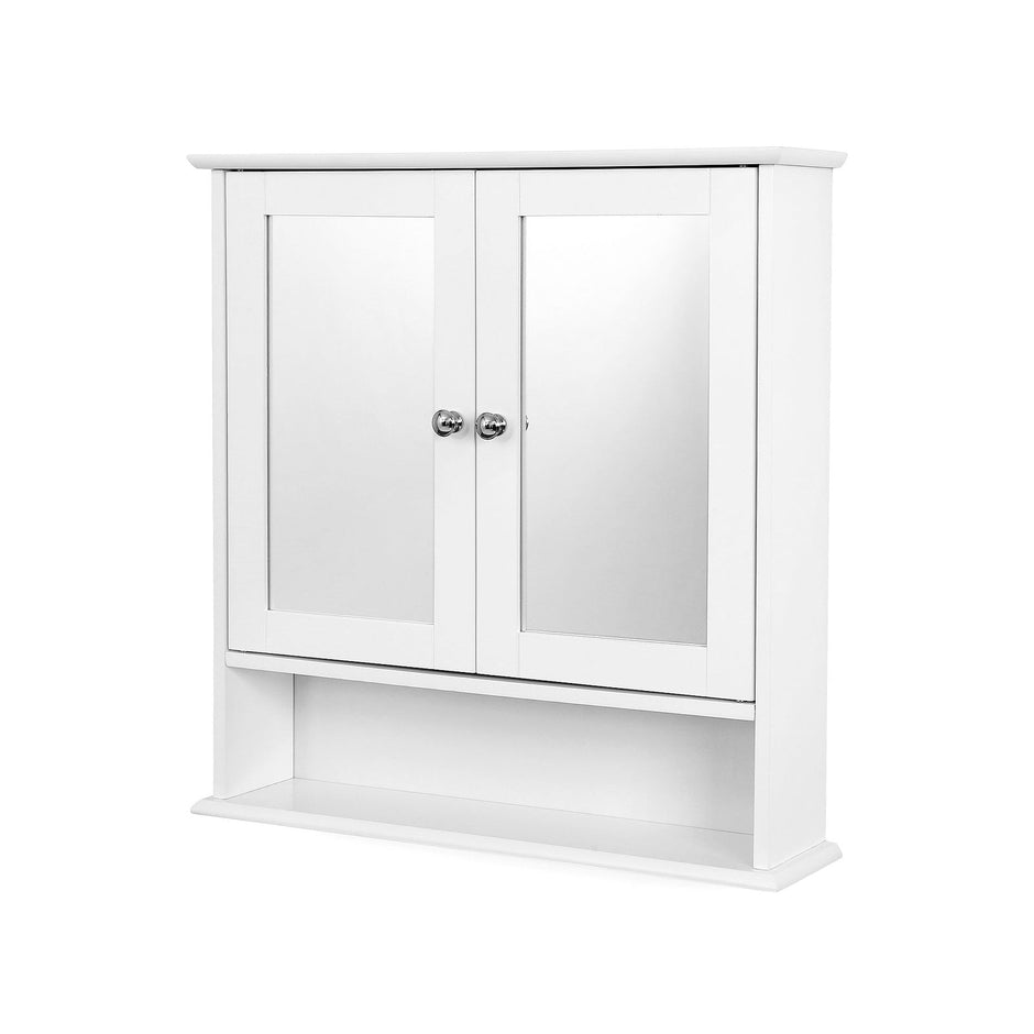 Spiegelkast – dubbele deur – wandmontage – wit